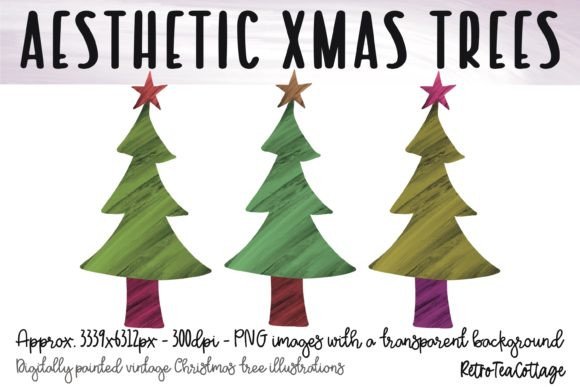 Green Aesthetic Christmas Pine Trees Craft Design Review for Modern Branding