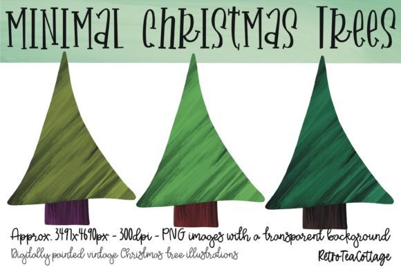 Green Minimal Christmas Trees: A Crafts-Inspired Design Asset for Clean, Seasonal Blog Branding