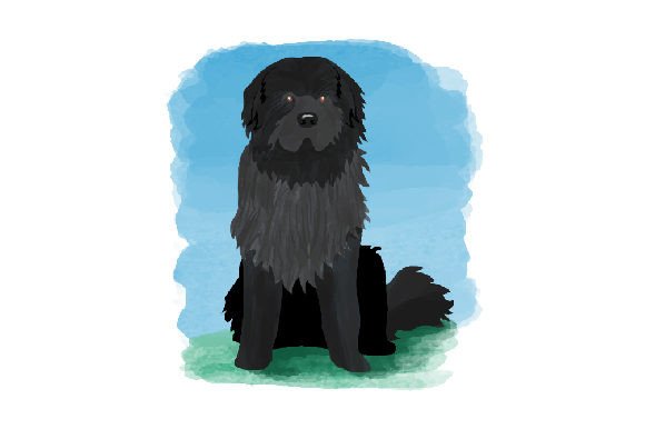 Newfoundland Dog Watercolor Embroidery Design Review