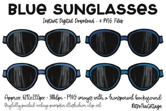 Retro Blue Sunglasses: An Embroidery Design Review