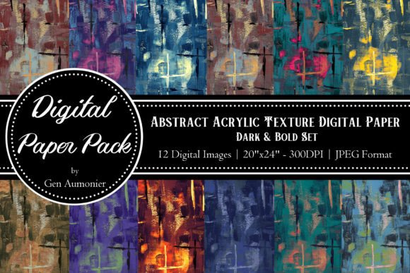 Textured Acrylic Paint Digital Paper: Real Textures Review