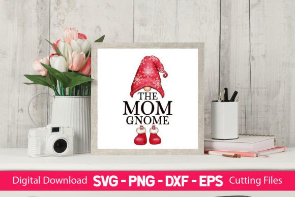 The Mom Gnome Watercolor for Crafts and Cricut Projects