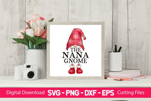 The Nana Gnome Watercolor for Crafts Branding