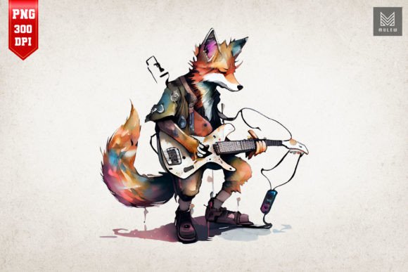 Watercolor Fox Playing Guitar: An Embroidery Review
