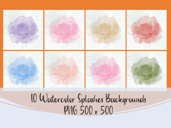 Watercolor Splashes Backgrounds for Crafters & Etsy Sellers