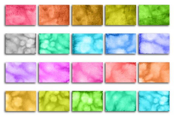 Watercolor Texture Sublimation Set 351 for Branding & Packaging Backgrounds