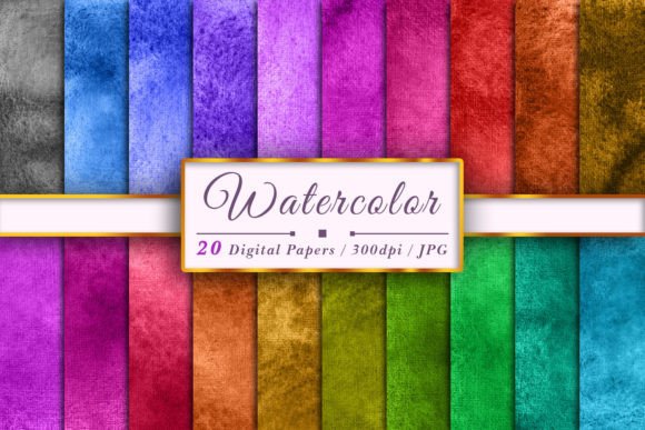 Watercolor Texture Sublimation Set 354: Soft, Organic Backgrounds for Local Branding