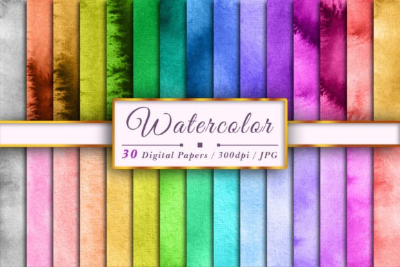 Watercolor Texture Sublimation Set 401 for Backgrounds
